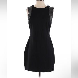 MNG Collection Size S Black Dress with Silver Accents
